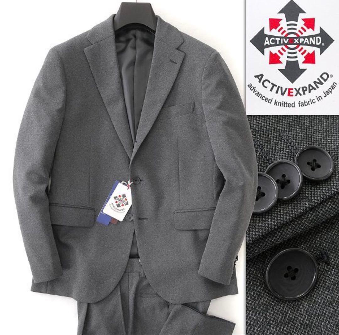 新品 パーソンズフォーメン ストレッチ スーツ AB4 灰