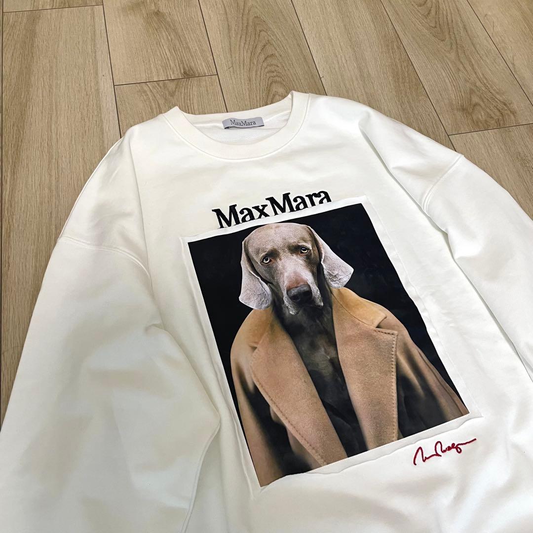 【美品】Max Mara マックスマーラ　トレーナー　スウェット　犬 L