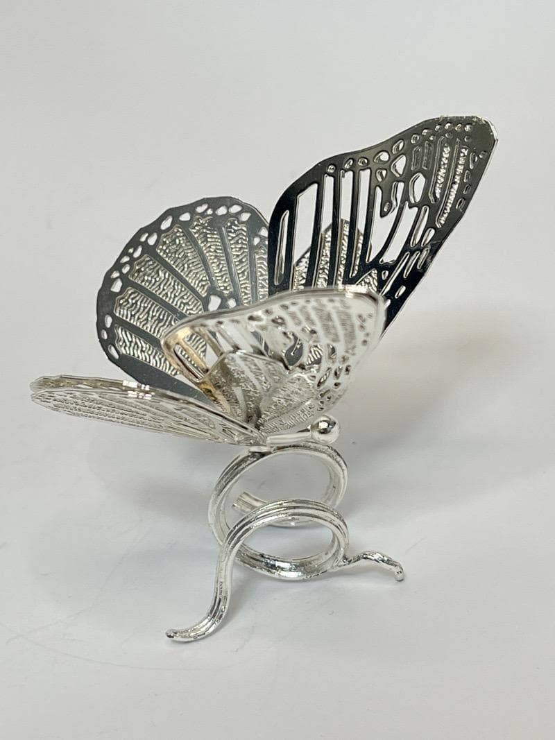 【美品】クリストフル ナプキンリング バタフライ 蝶　フィギュリン