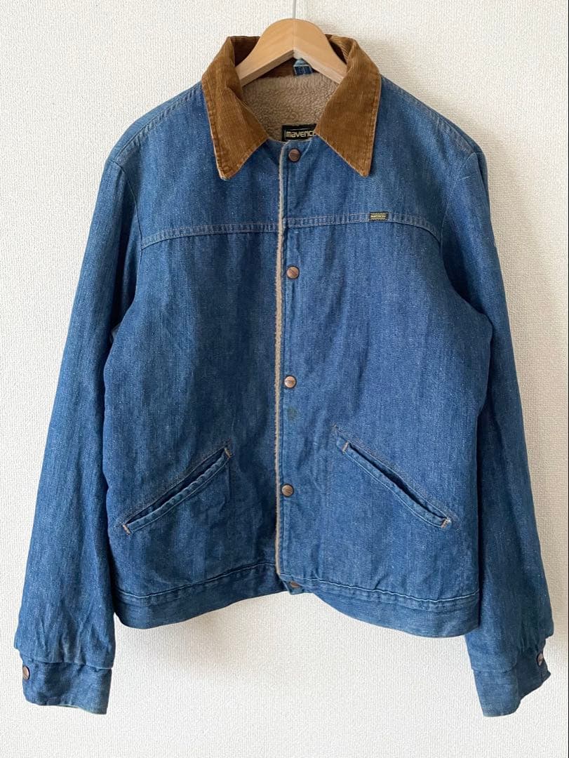 70,80's USA製 MAVERICK 裏ボアデニムジャケット　マーベリック