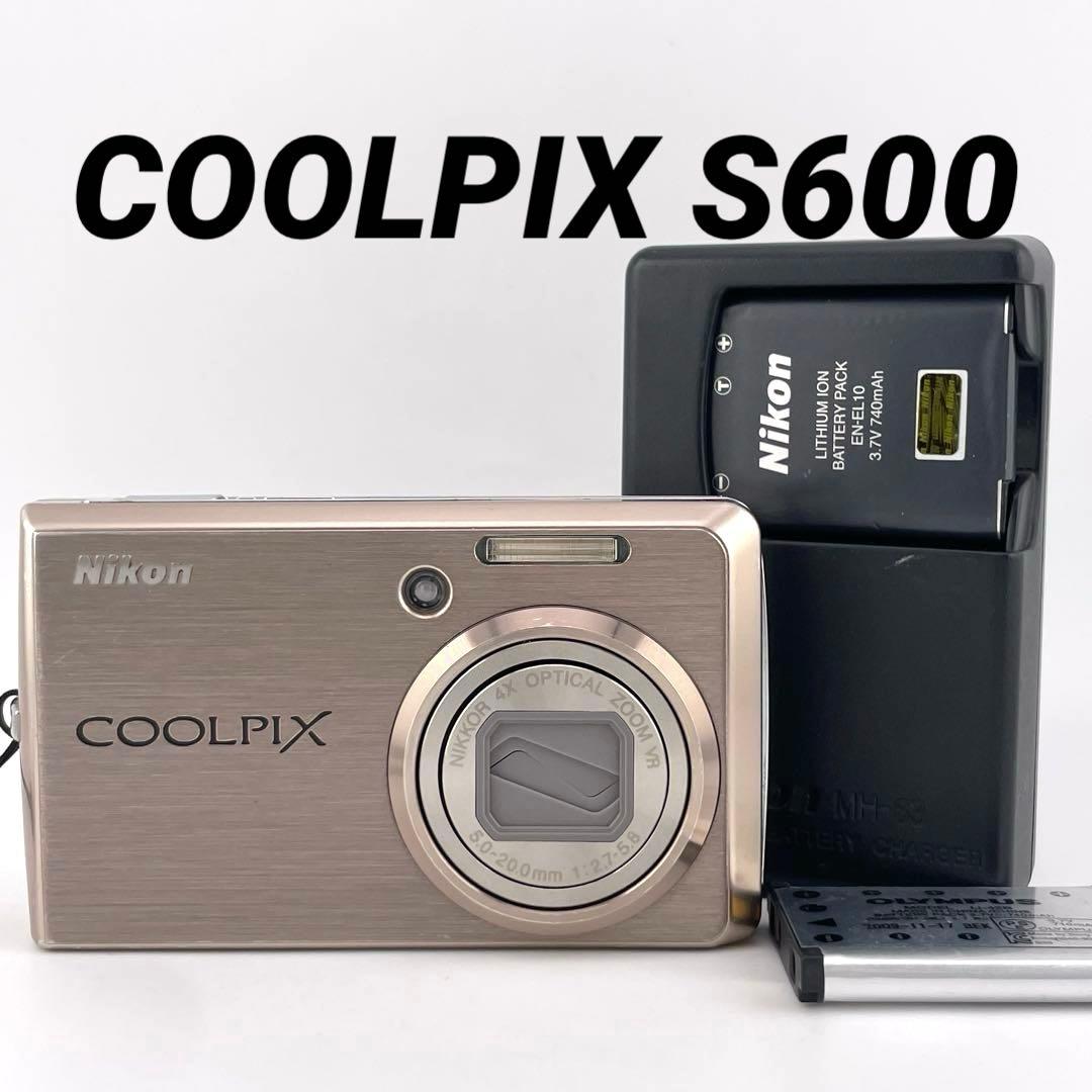 実写美⭕️美品【動作確認済み】Nikon COOLPIX S600 デジカメ