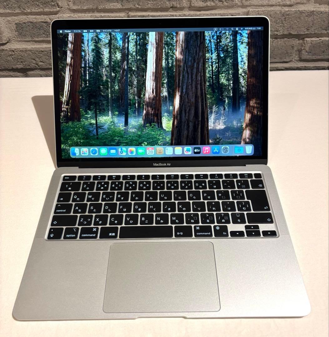 【美品】M1 MacBook Air 8GB/256GB 2020 シルバー 銀