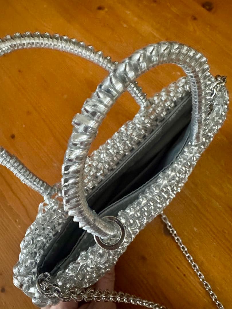 アンテプリマ　ワイヤーバッグ　シルバー