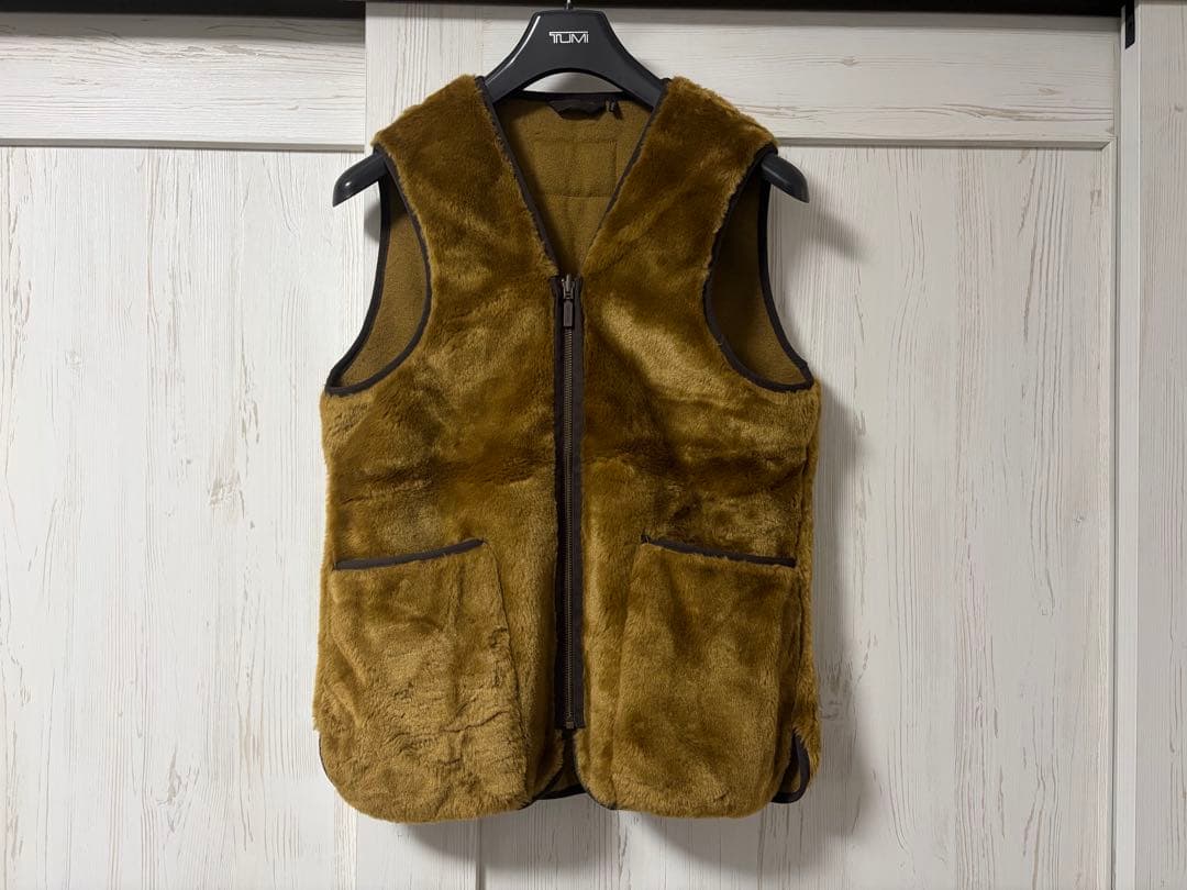 Barbour バブアー フロントジップ ファー ライナー ベスト2ワラント美品