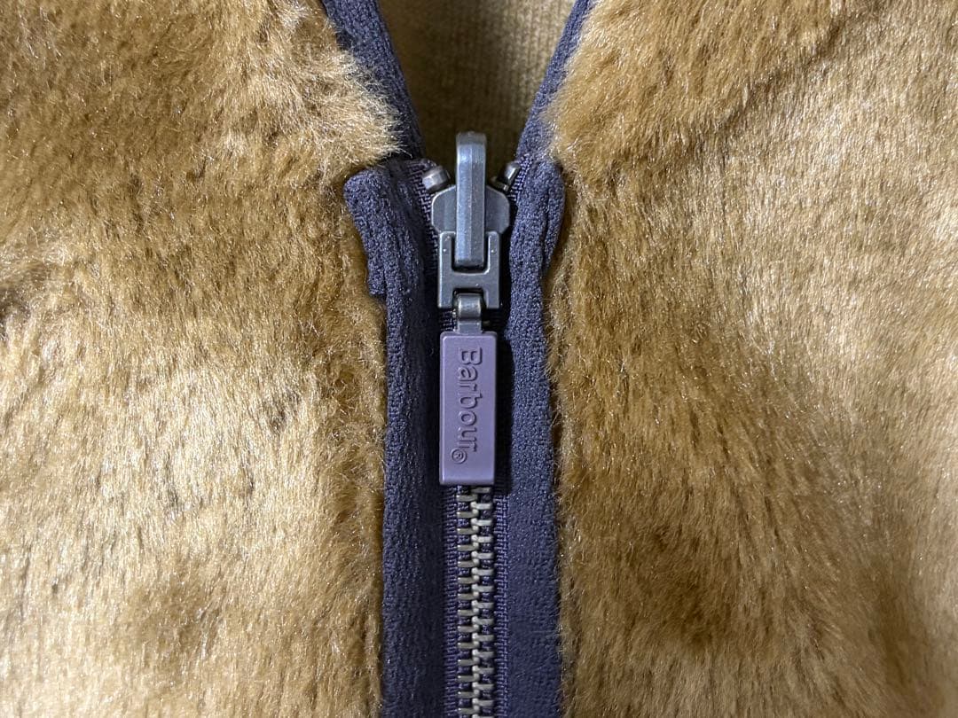 Barbour バブアー フロントジップ ファー ライナー ベスト2ワラント美品