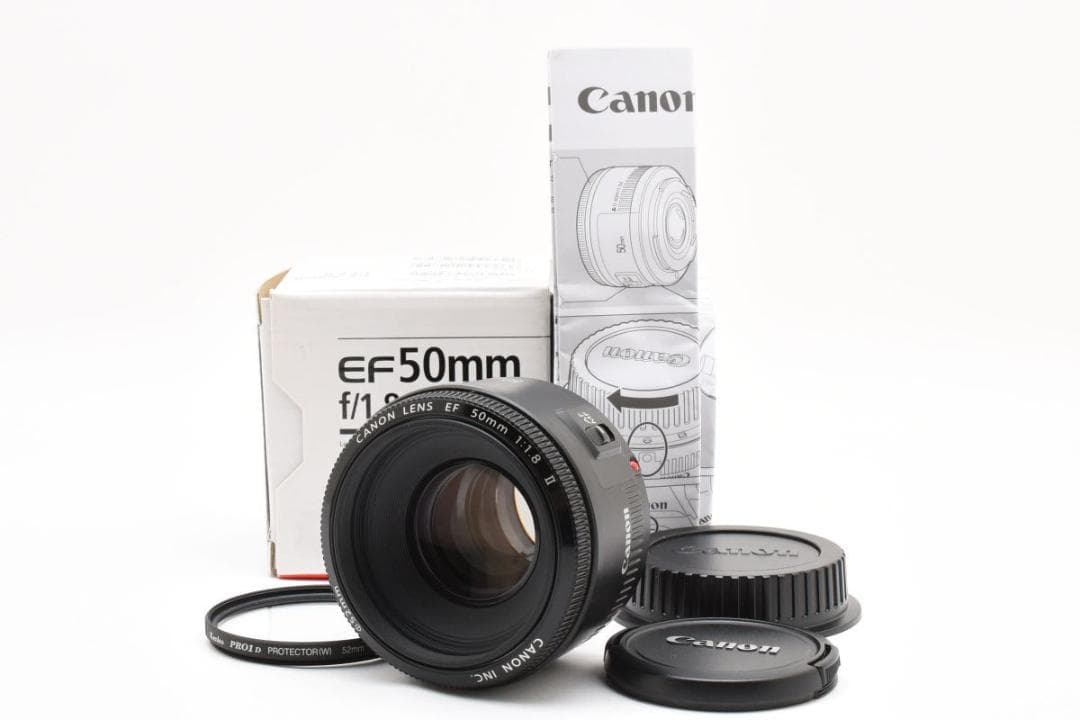 極上品 Canon EF 50mm F1.8 II 元箱付き AA3429#50