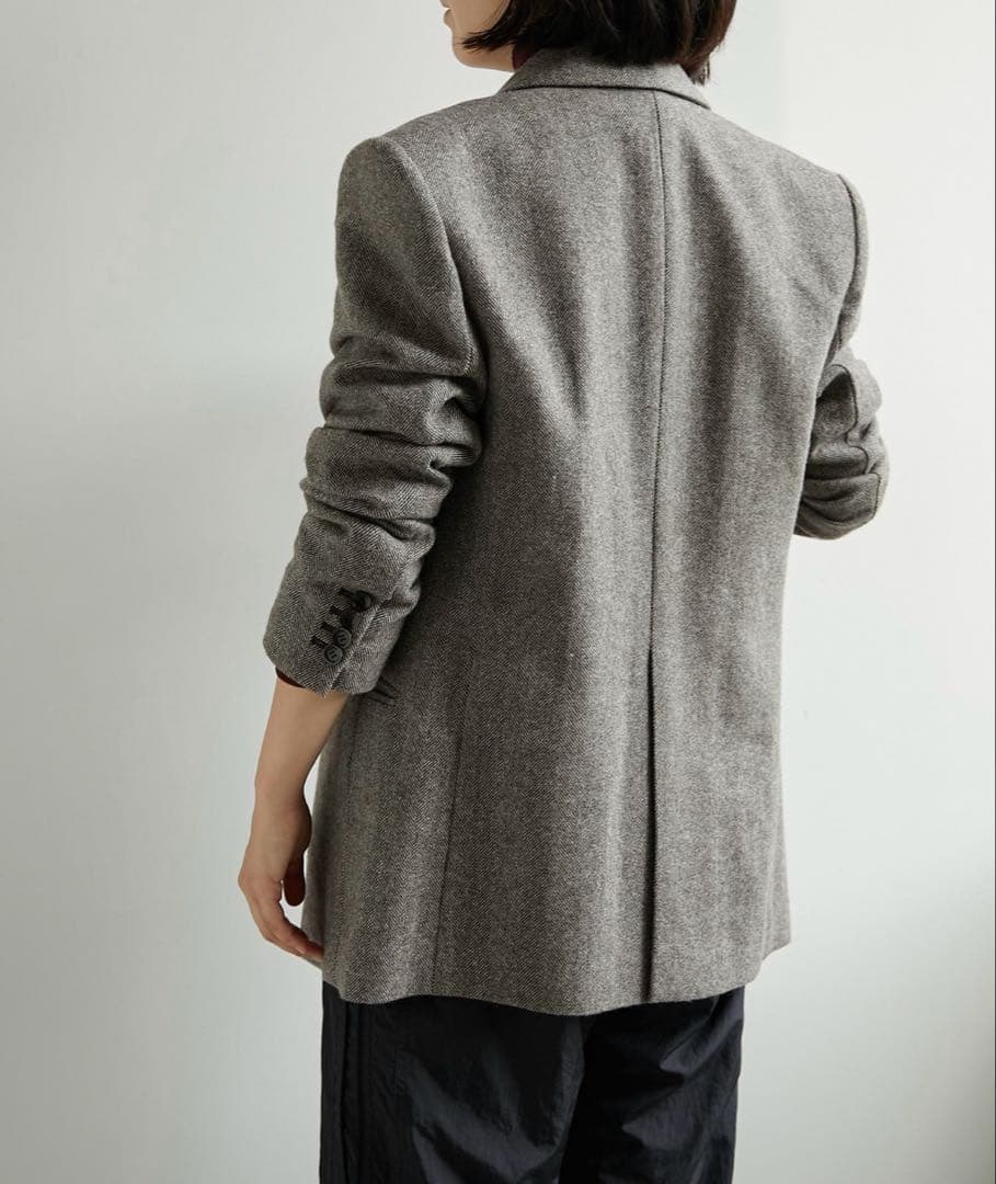 【cha.】WhimGazette ヘリンボーンテーラードジャケット