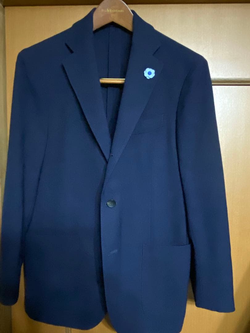 LARDINI ネイビー テーラードジャケット
