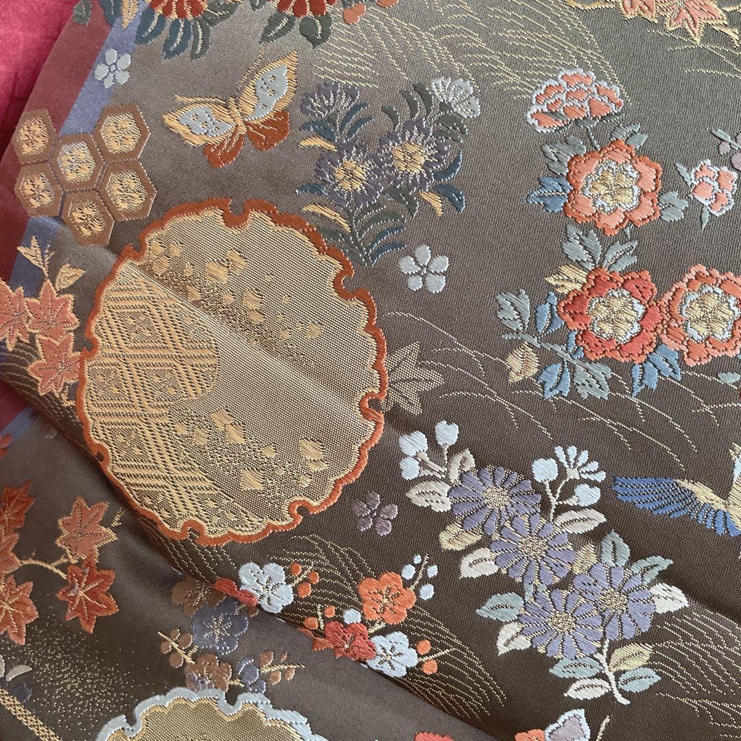 訪問着　フルセット　桧垣地紋　花丸紋　艶やか　着物　付け下げ　I6