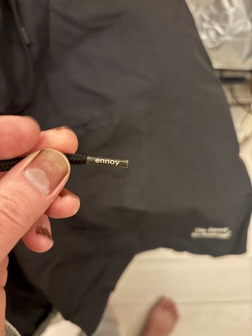 ennoy NYLONSHORTS BLACK ナイロンショーツ　Lサイズ