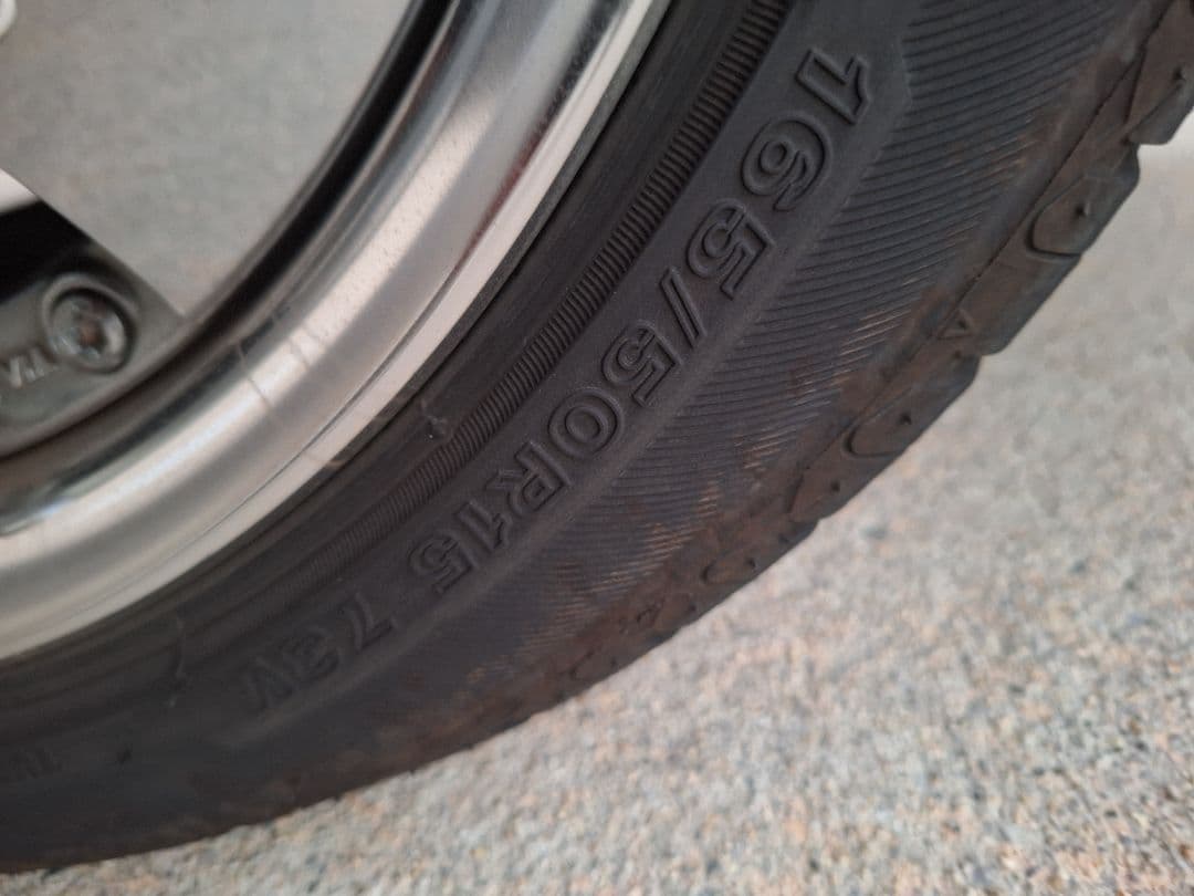 ワーク　ユーロライン　4本　15インチ　4穴　pcd100 メッキ