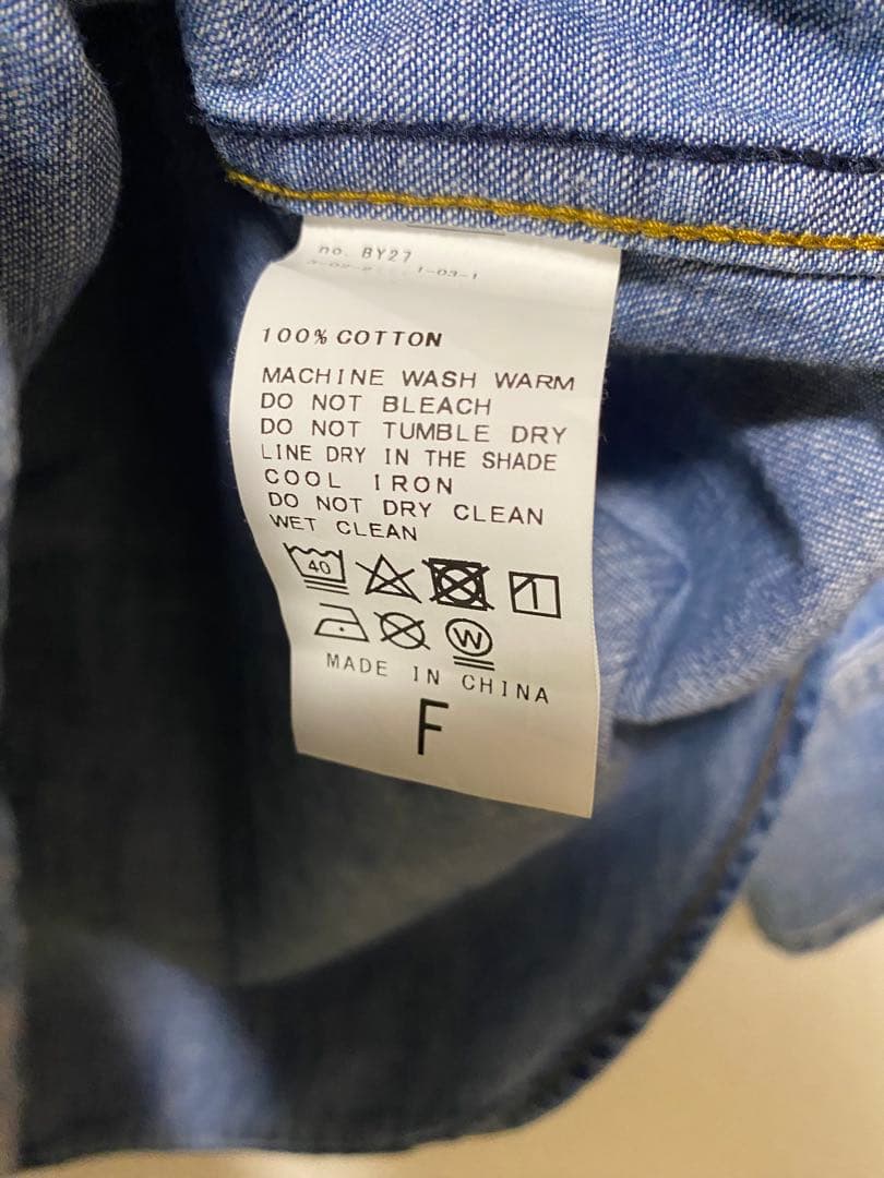 ジャーナルスタンダード　ライトオンスデニムシャツ　2024 ゆったりサイズ