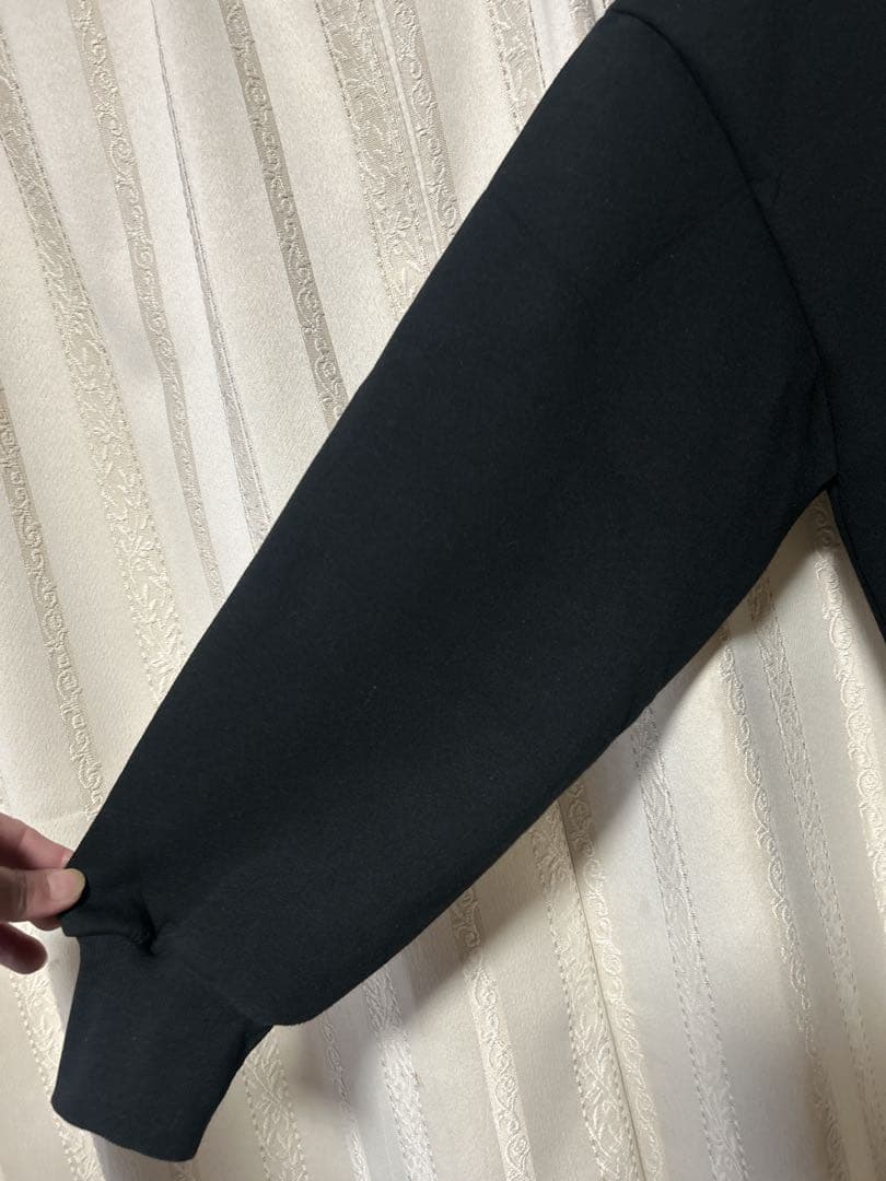 ✨26ss新品✨TRANOI トラノイ ボンディングジップアップフーディブラック