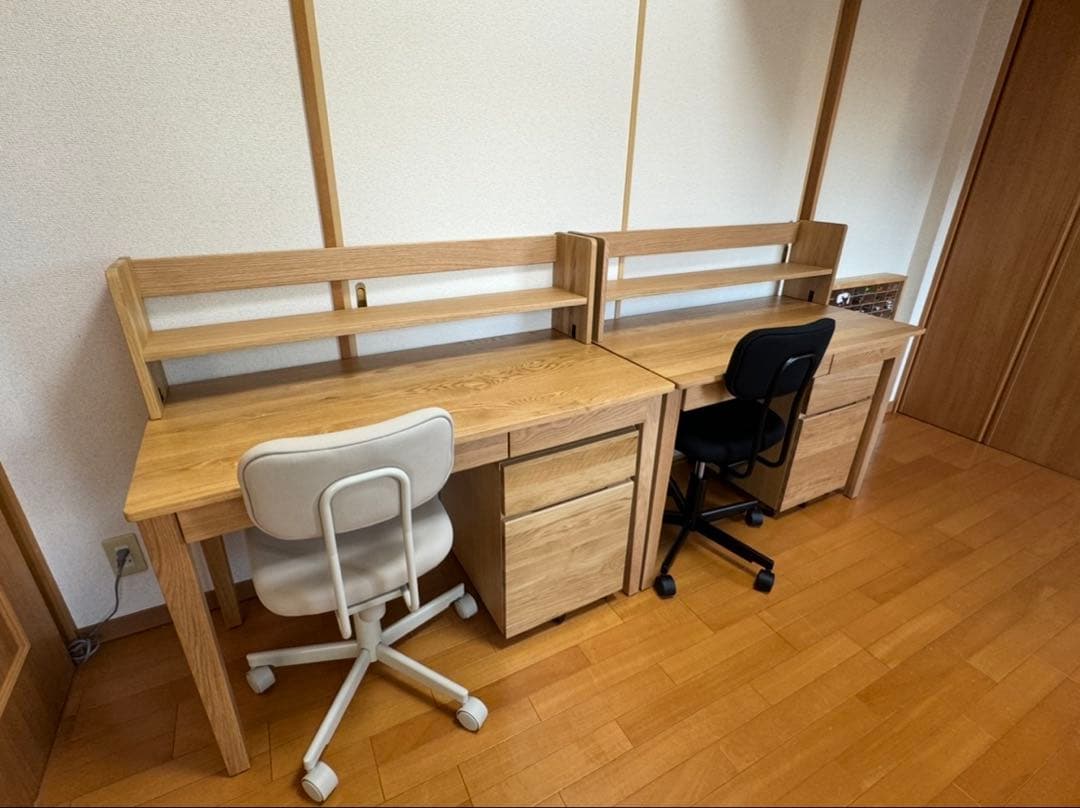 muji 木製デスク　キャビネット　上置きセット　美品です！！早い者勝ち