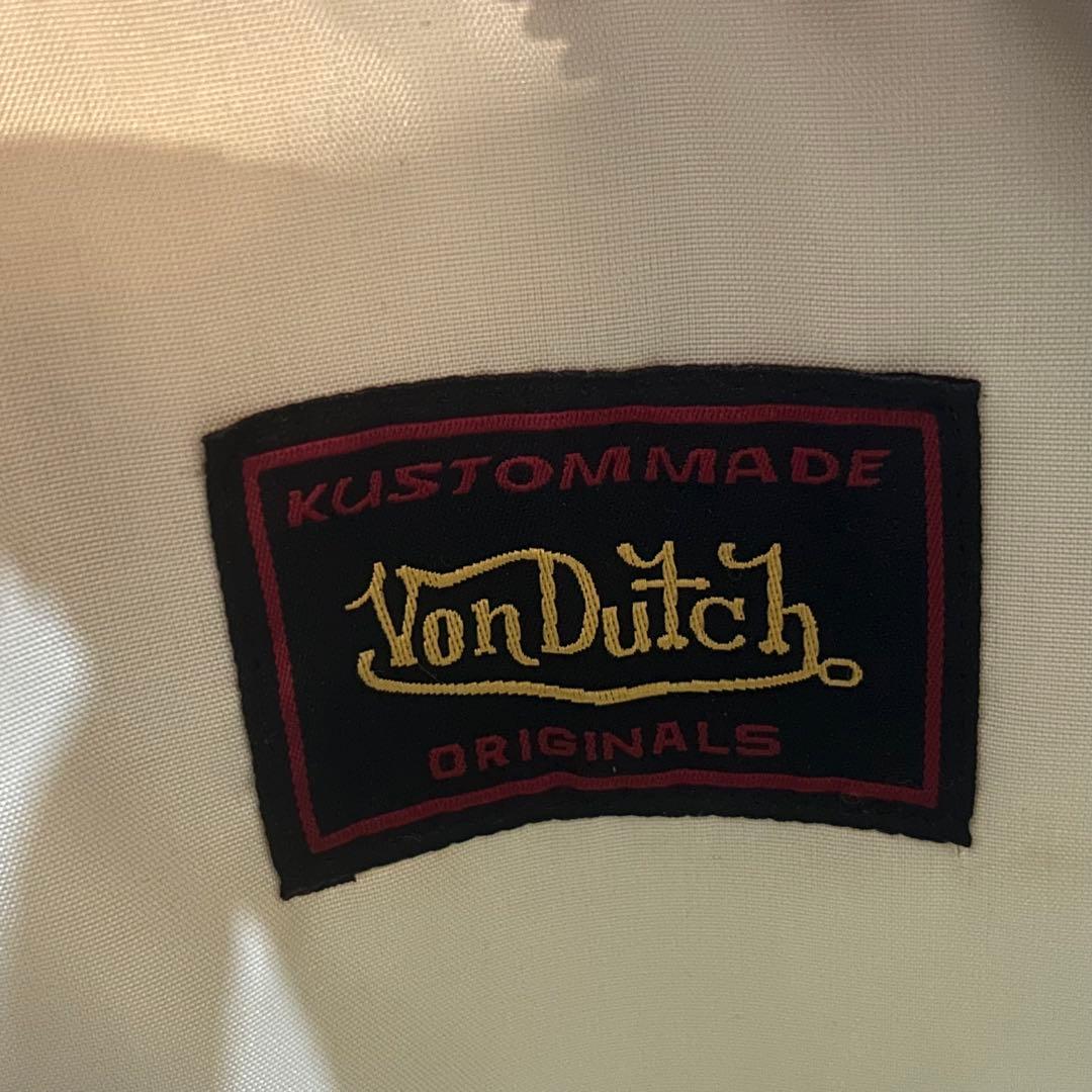 ☆ von dutch ☆ボンダッチ ボストンバッグ　パープル イエロー　Y2K