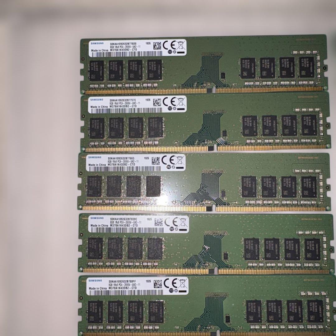 SAMSUNG 8GB PC4-2666V 10枚セット