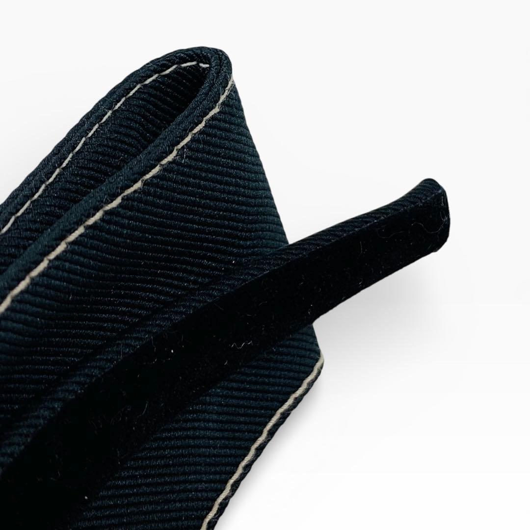 美品　Alexandredeparis ヘアカチューシャ リボン ステッチ　黒