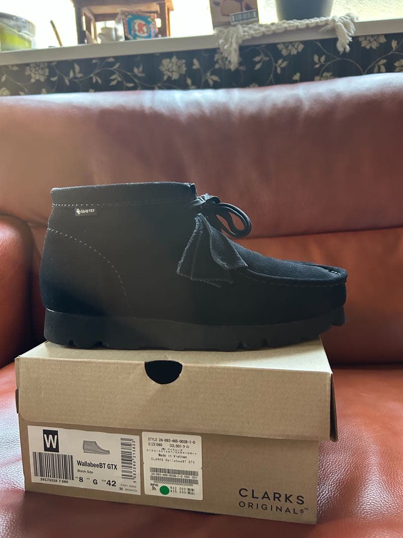 CLARKS Wallabee GTX ブラック 42