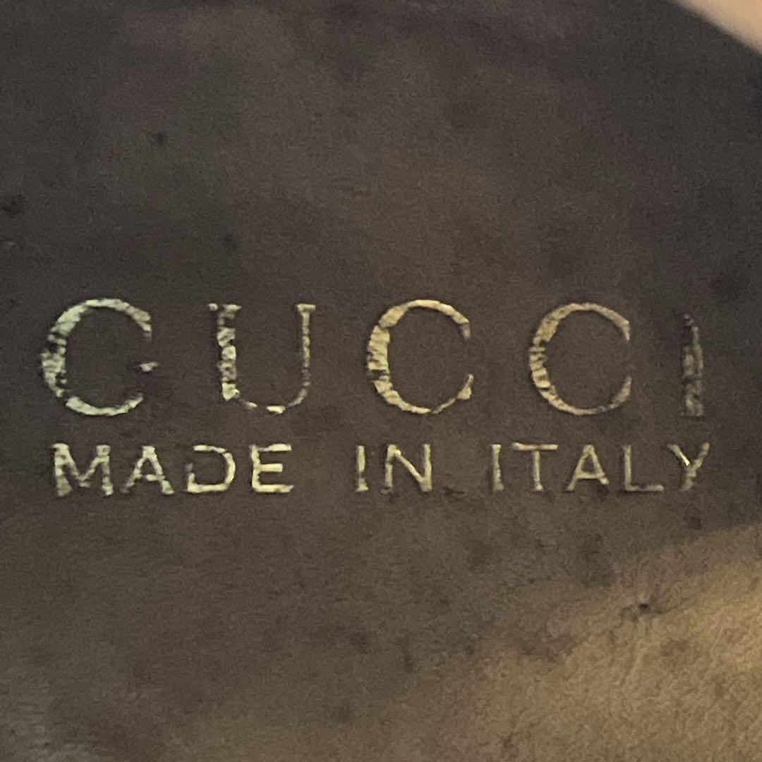 グッチ　ハイカット　ビットローファー　チャッカブーツ　ホースビット　23.5相当