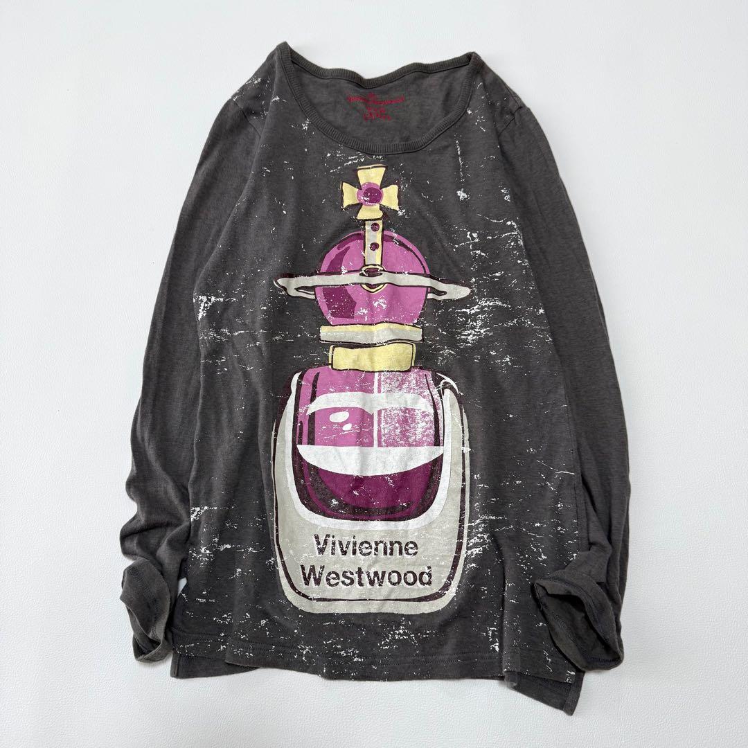 ヴィヴィアンウエストウッド 香水ボトル オーブ プリント ロンT M 日本製