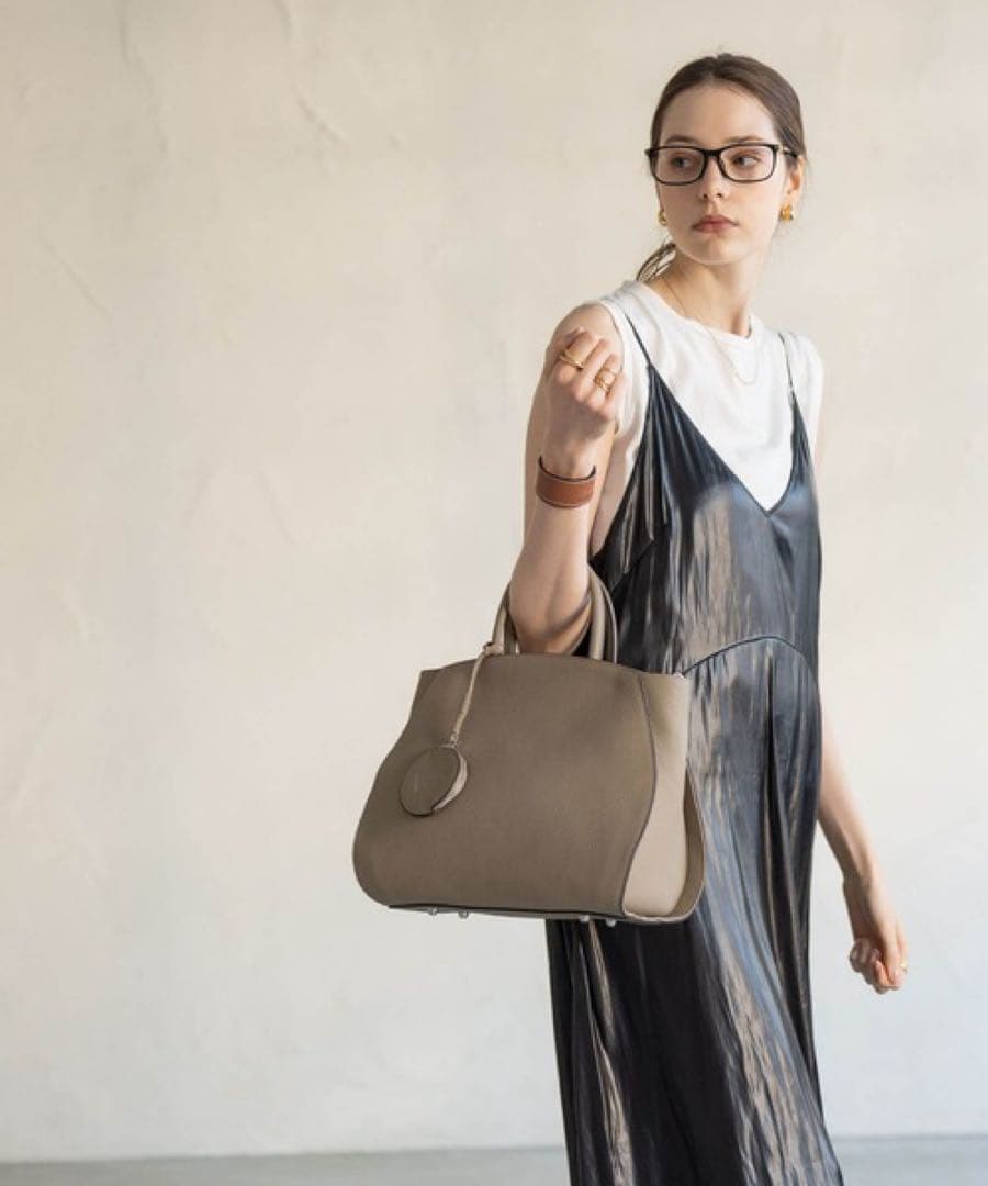 【極美品✨️】HAYNI Crymit ハンドバッグ 2wayバッグ グレージュ