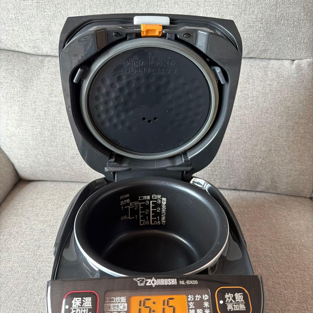 【美品】象印 2024年製 マイコン炊飯ジャー 炊飯器 極め炊き NL-BX05