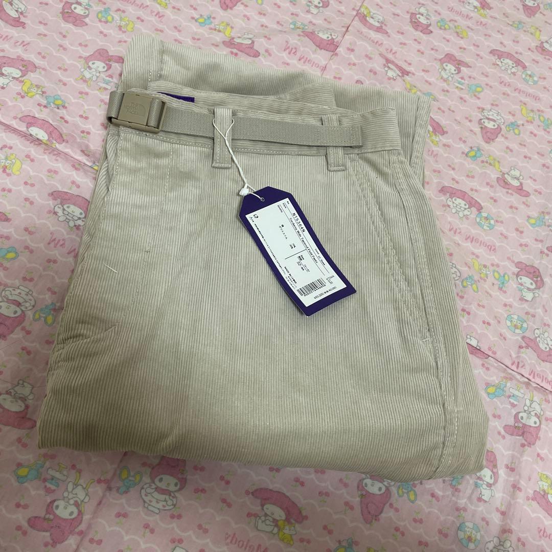 ☆新品☆ザ・ノースフェイスパープルレーベル コーデュロイワイドテーパードパンツ