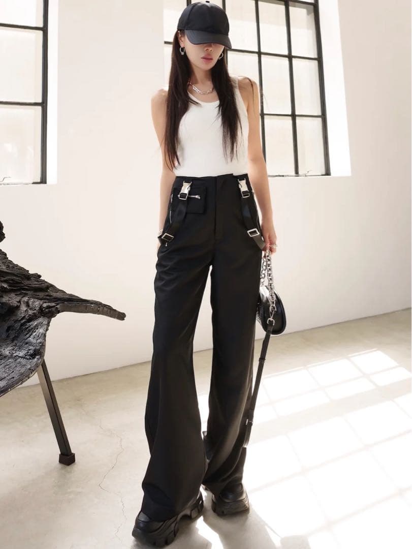 【新品・未開封】MILITARY サスペンダー WIDE パンツ