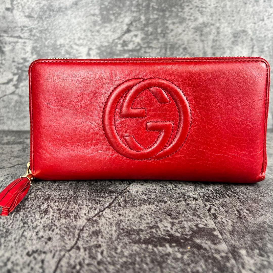 GUCCI インターロッキングG タッセル　長財布