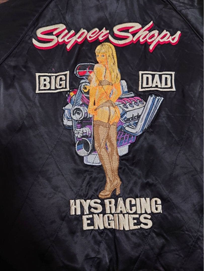 【美品！レア！】HYS Racing Engines スカジャン ブラック