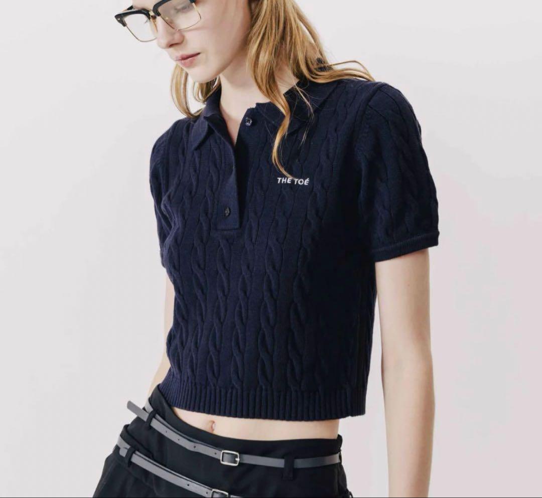 完売 The toe HERALD SHORT SLEEVE POLO KNIT