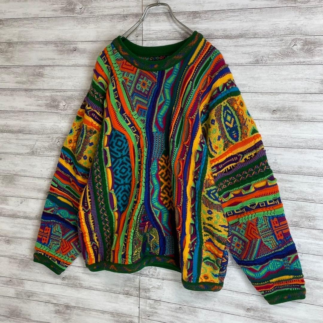 【名作ニット】クージー☆立体3D編み総柄ニットセーター 菅田将暉愛用 入手困難