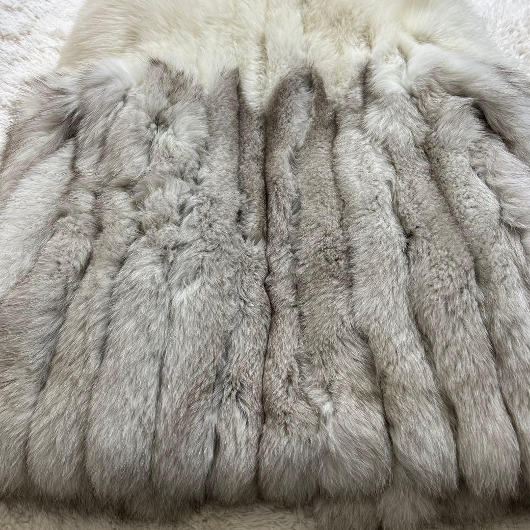 【美品】サガフォックス　リアルファーコート　ショールカラー　11/L