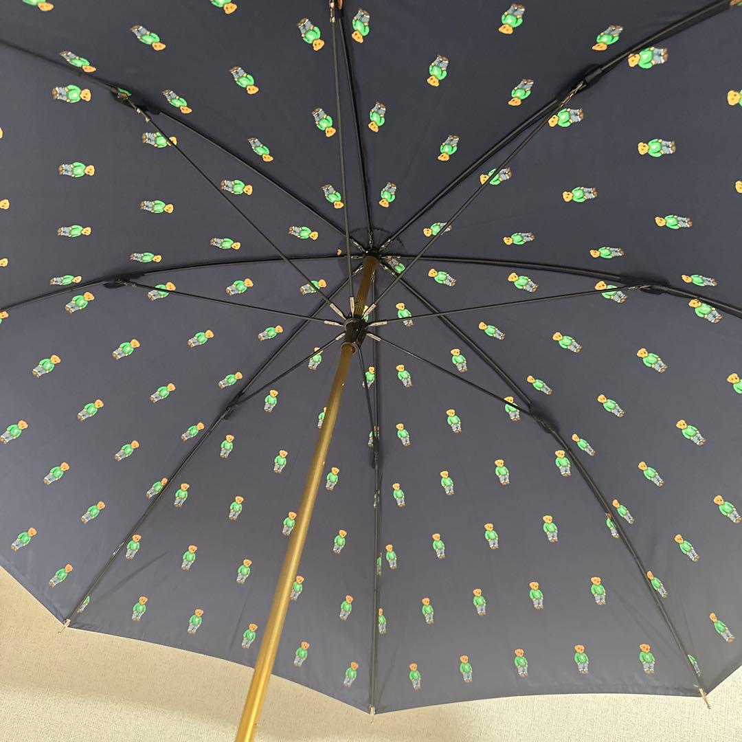 新品未使用タグ付　日本製ポロラルフローレン　ポロベア60センチ長傘　ネイビー