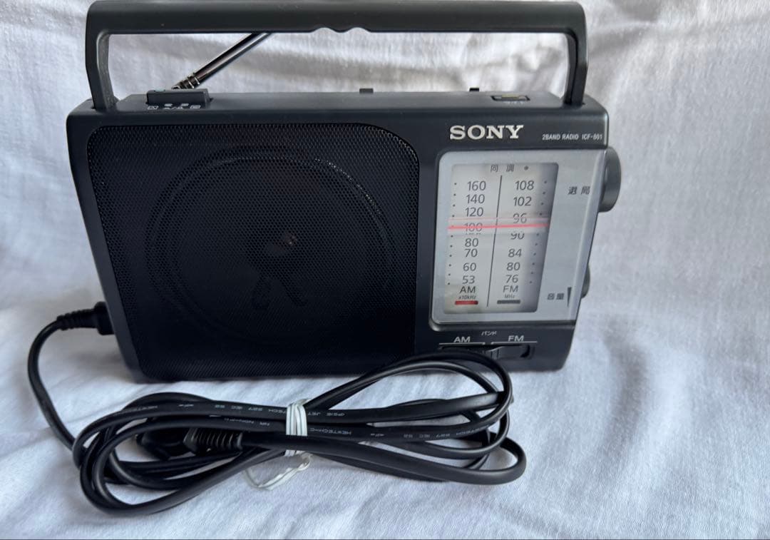 【美品】SONY ポータブル・ラジオ ICF-801 AM/FM ワイドFM対応