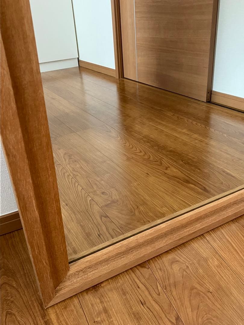 木製　鏡　立て掛け　ウォールミラー　姿見　大型