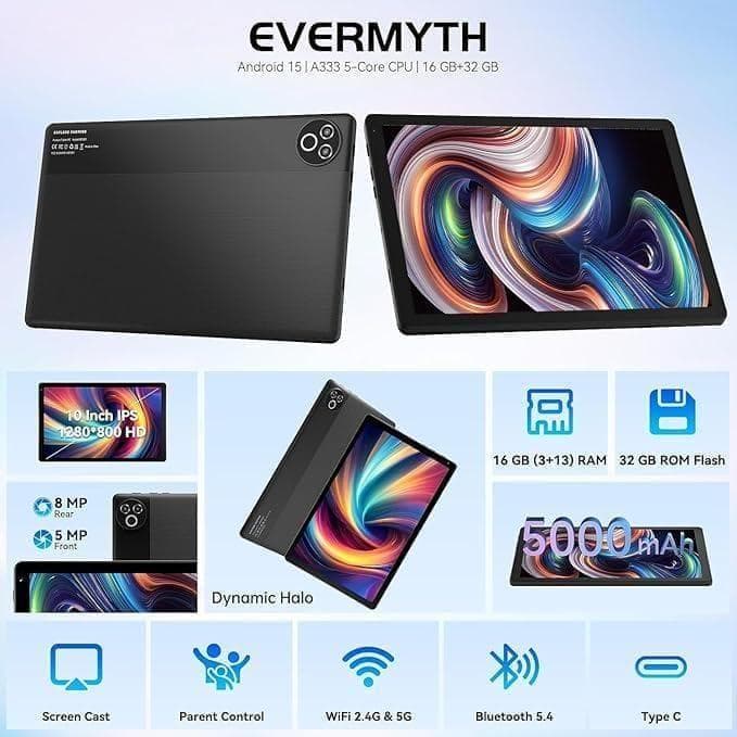 アンドロイド タブレット 10.4 インチ Android 15 16GB 拡張