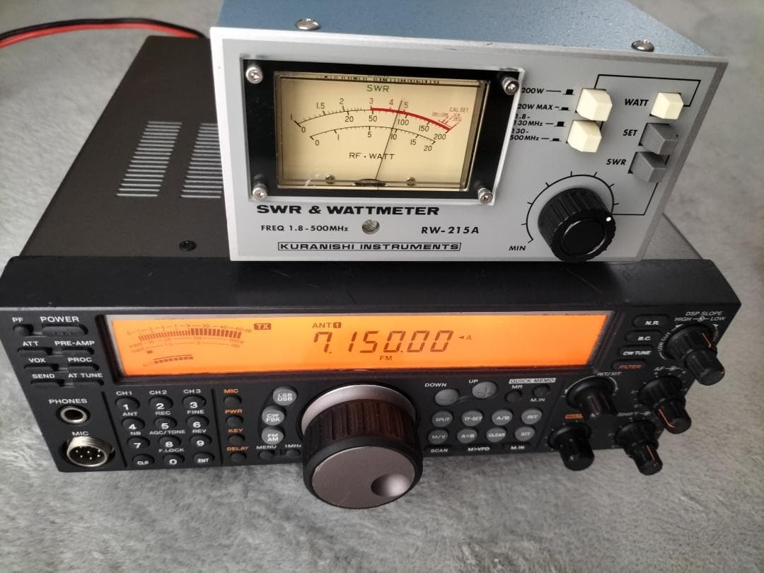 KENWOOD HF/50MHz TS-570V(100w改)マイク付