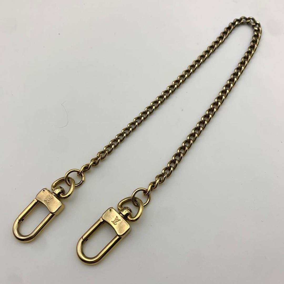 鑑定済み ルイヴィトン ウォレットチェーン ゴールド 金 アクセサリー 財布