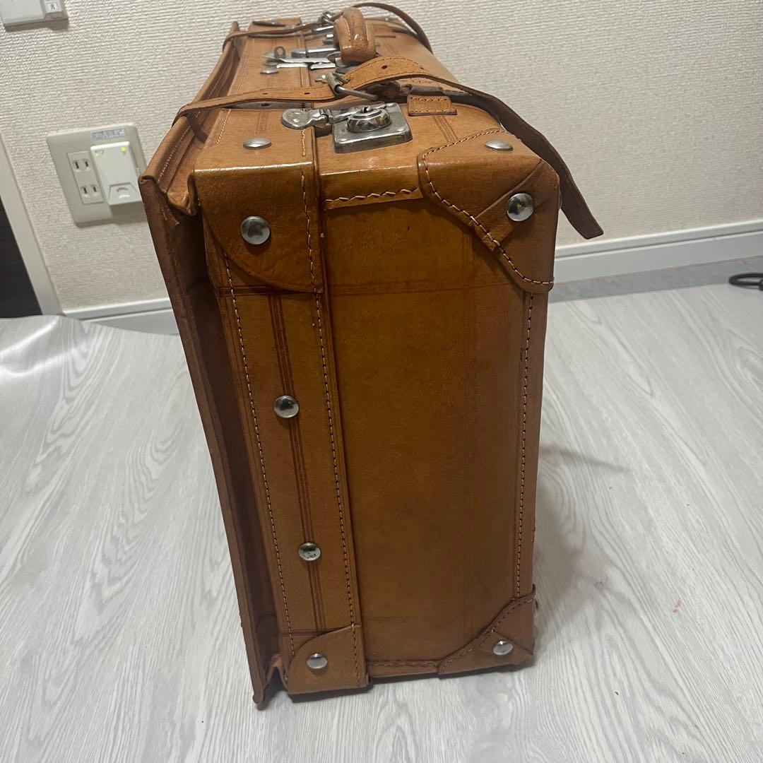 本革　トラベルバッグ　アンティークトランク leather craft