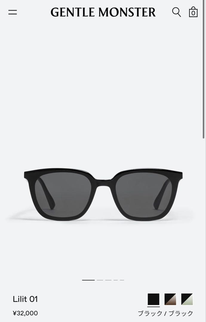 GENTLE MONSTER Lilit 01 ブラックサングラス