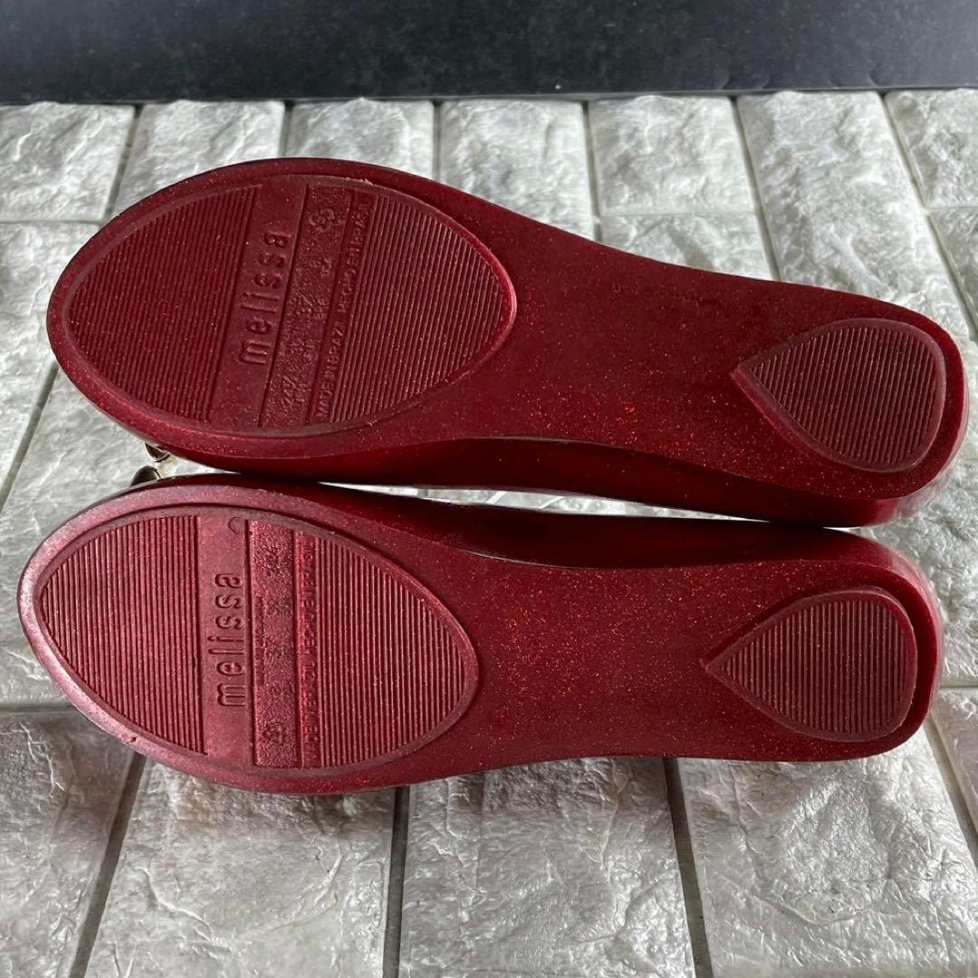 未使用級 ヴィヴィアンウエストウッド メリッサ フラットシューズ ラメ パンプス