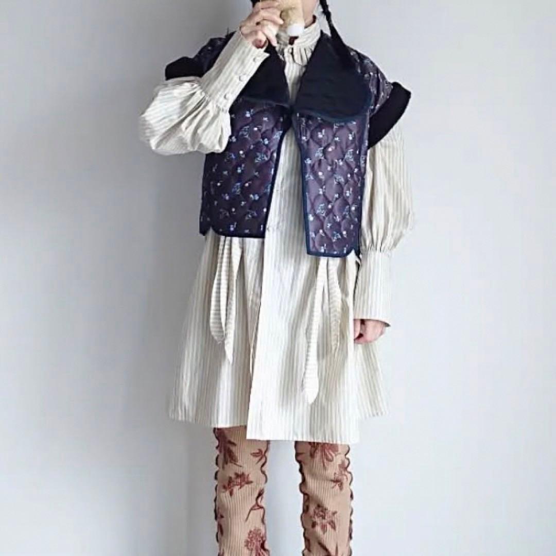 DECO depuis 1985◇FLOWER QUILT VEST