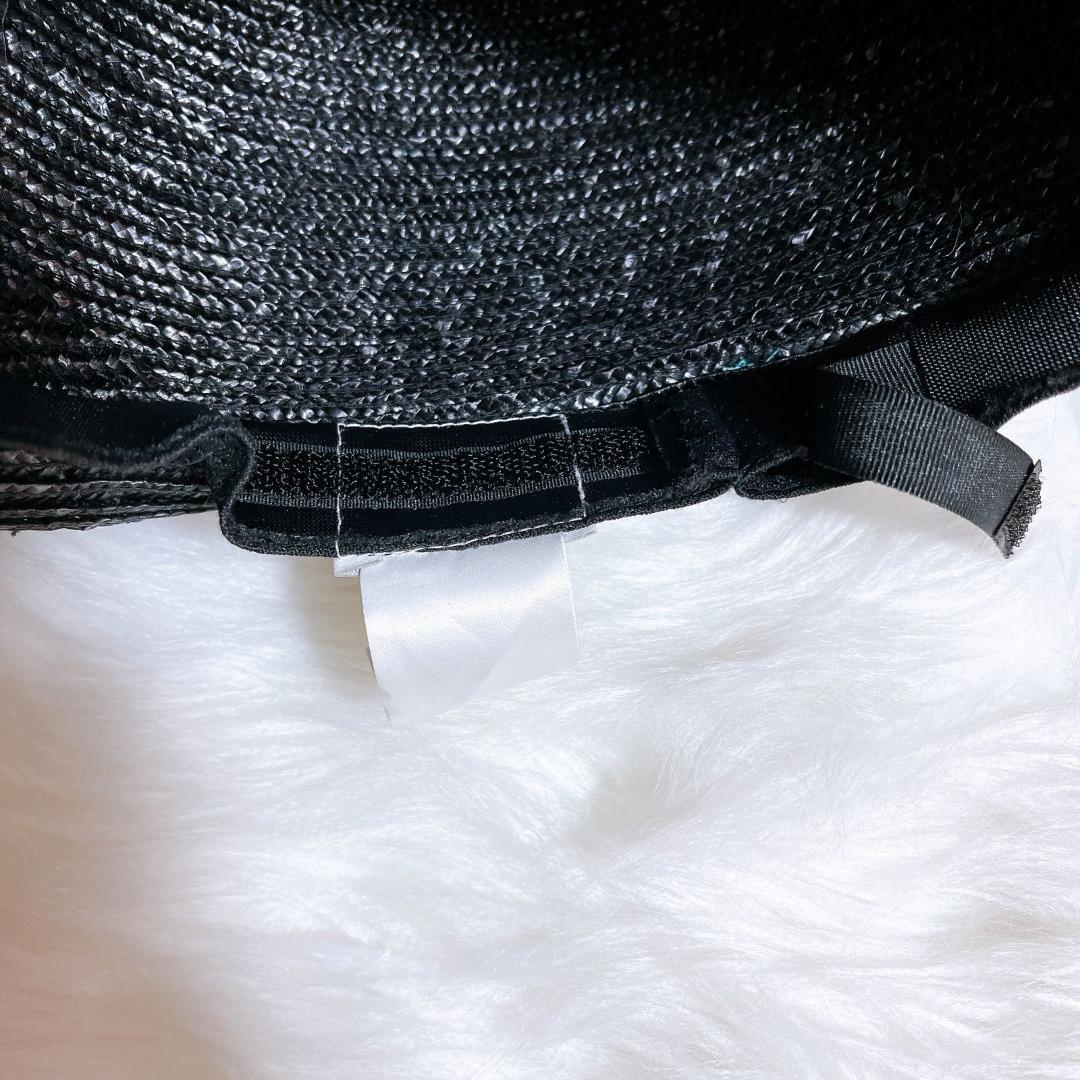 ヴィヴィアンウエストウッド　麦わら帽子　リボン　現行タグ　ラフィア　オーブロゴ