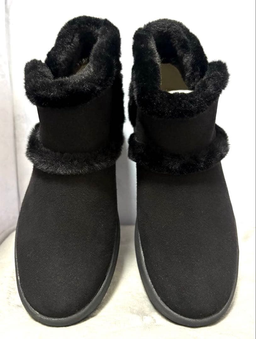 新品コロンビア24防水保温防滑ショートスノーブーツファーオムニヒート黒