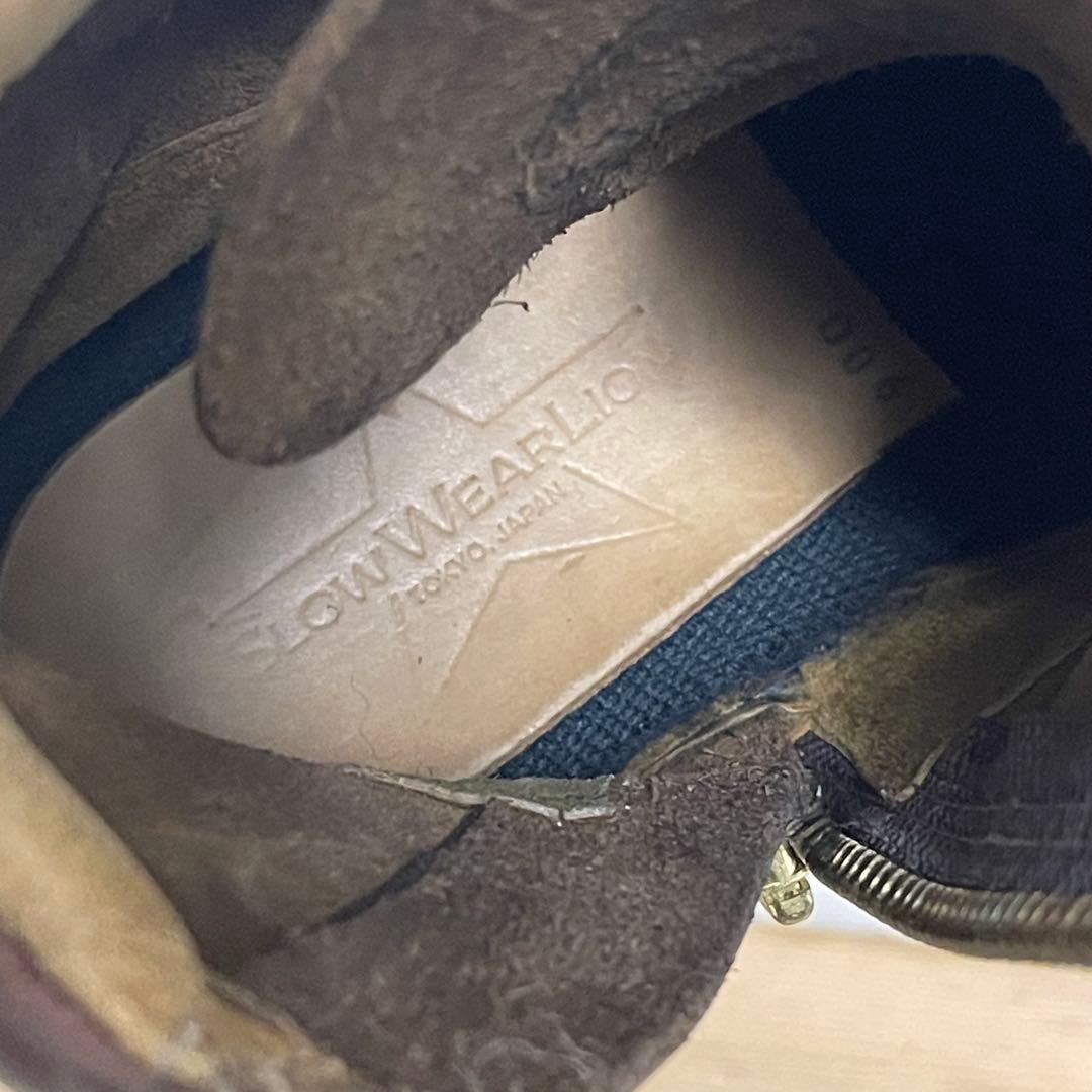 スローウェアライオンのサイドジップブーツ　26.5cm