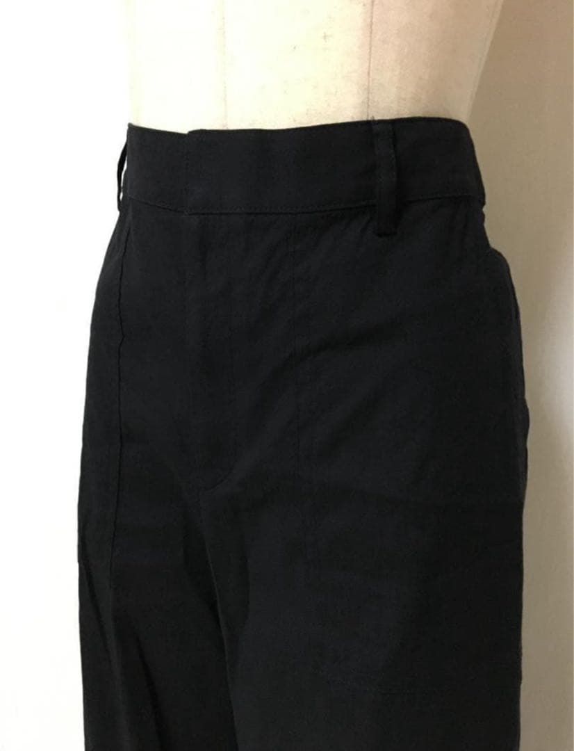 P441新品23区洗えるリネンレーヨンストレッチワイドパンツ46￥22000