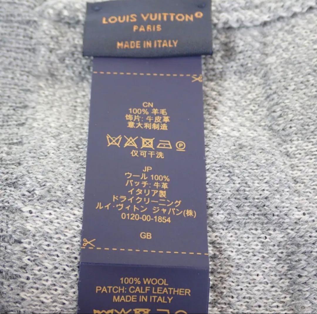 【現行美品】ルイヴィトン ビーニー ネオ プティ ダミエ ニット帽 グリクレール