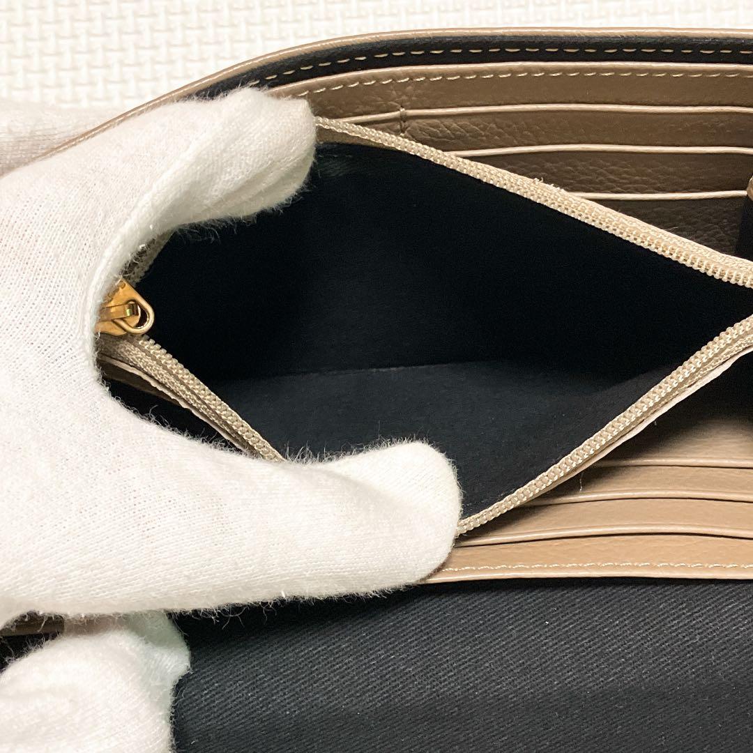 ・未使用SEE BY CHLOE 　LIZZIE長財布　グレージュ　箱袋カード付