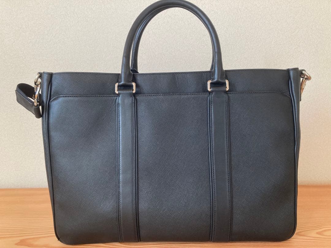 t*a様 COACH コーチ　ビジネスバッグ ブラック レザー